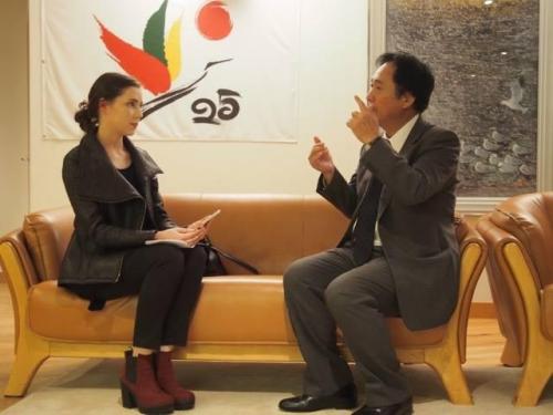 Interviu su Japonijos ambasadoriumi p.Shigeda Lietuvos ir Japonijos diplomatinių santykių 25-ojo jubiliejaus proga (2016)